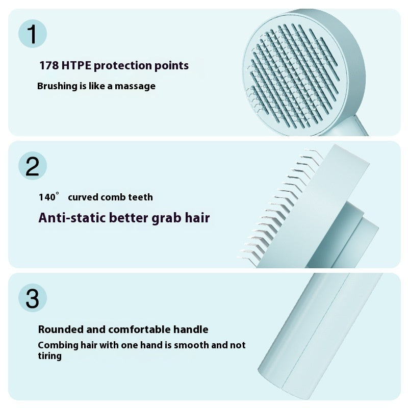 Pet Grooming Made Simple – Self-Cleaning Comb