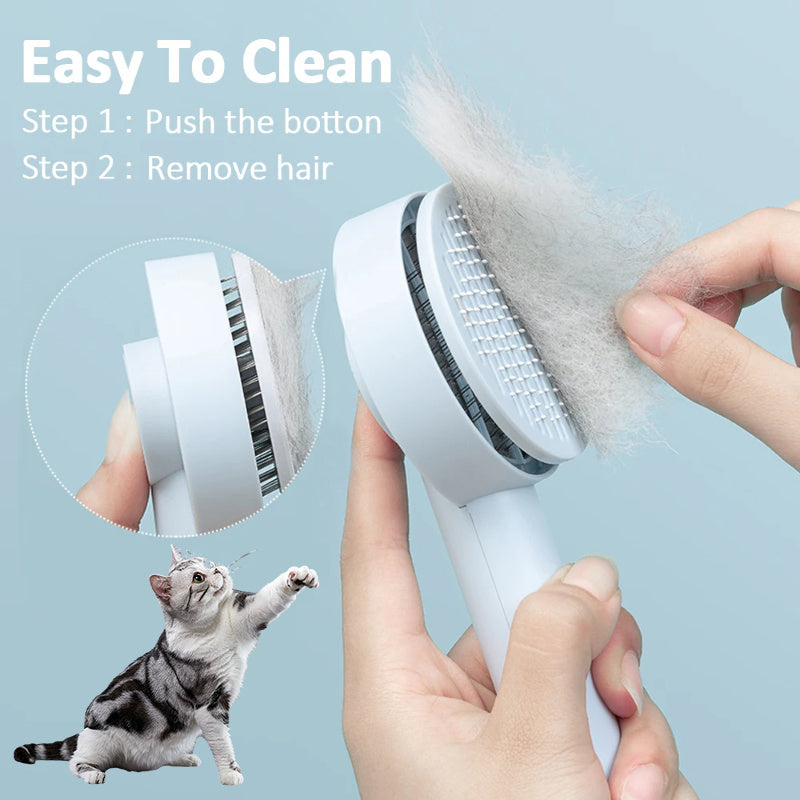 Pet Grooming Made Simple – Self-Cleaning Comb