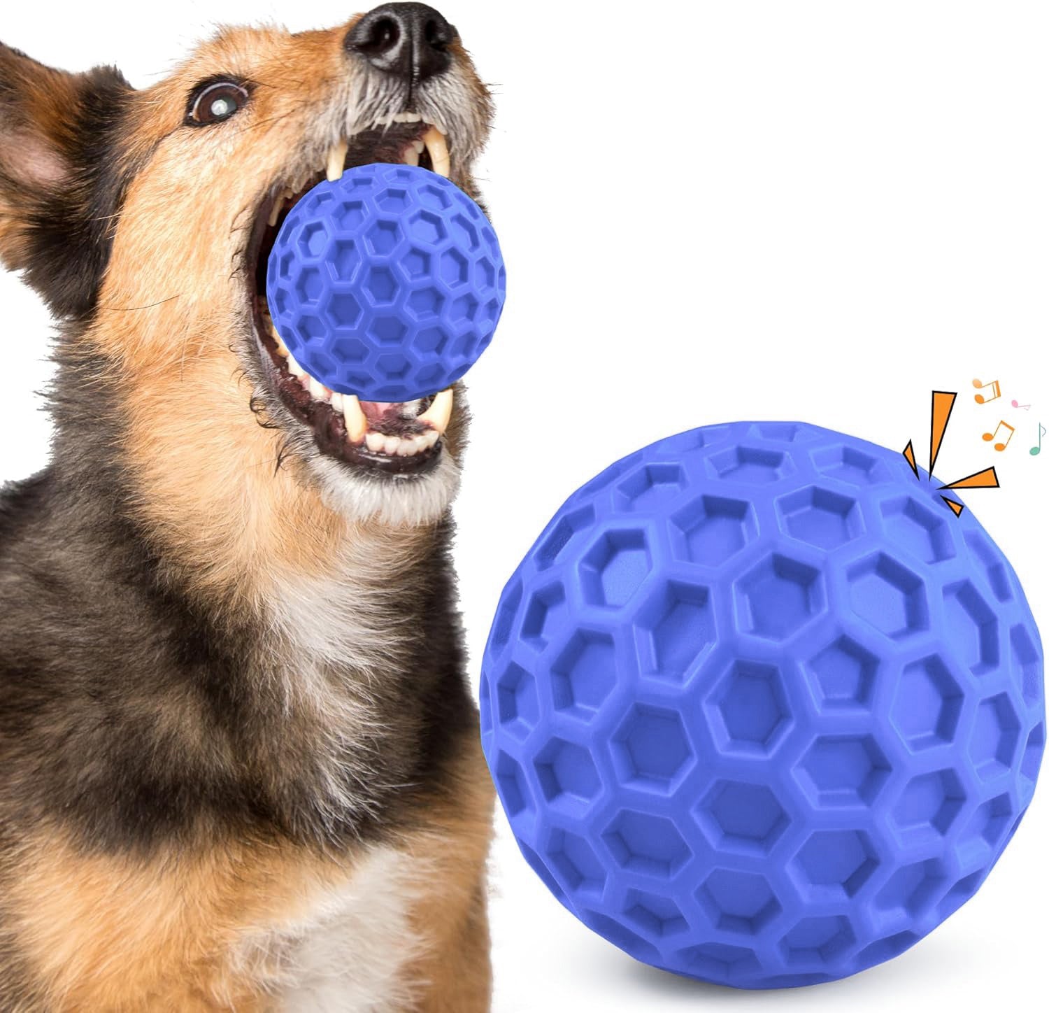 Chew-Proof Dog Toy – Funny Squeaky Ball for Dogs