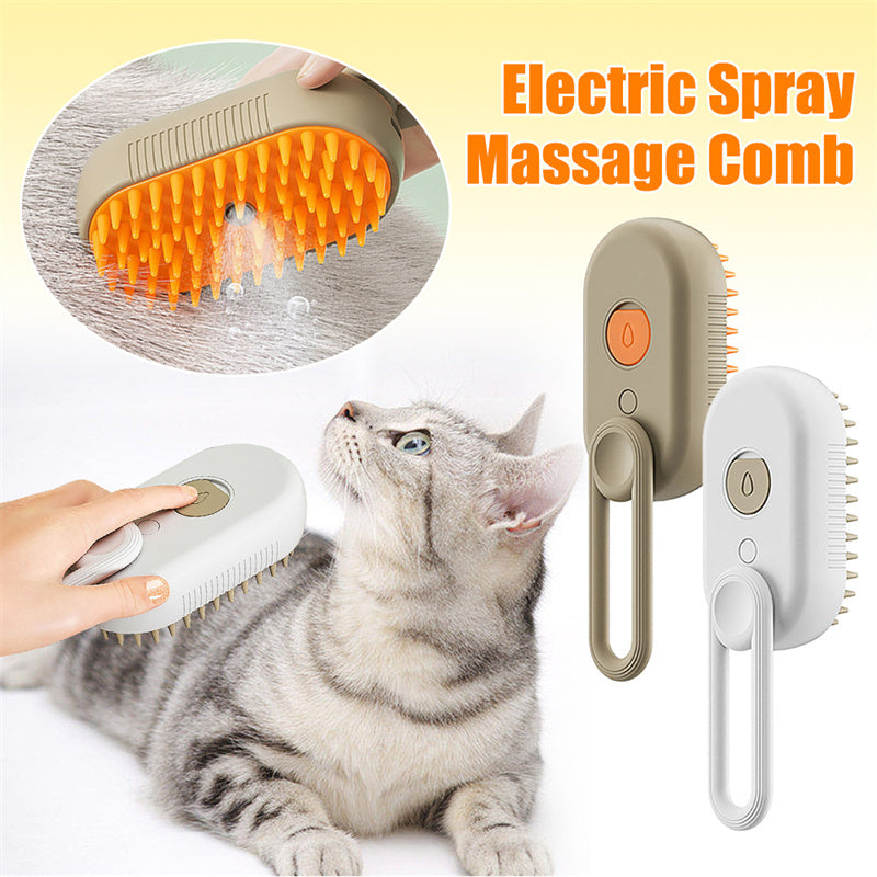Electric Pet Brush – Steam Clean & Groom Easily