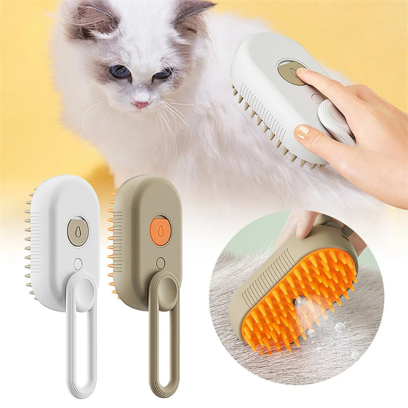 Electric Pet Brush – Steam Clean & Groom Easily