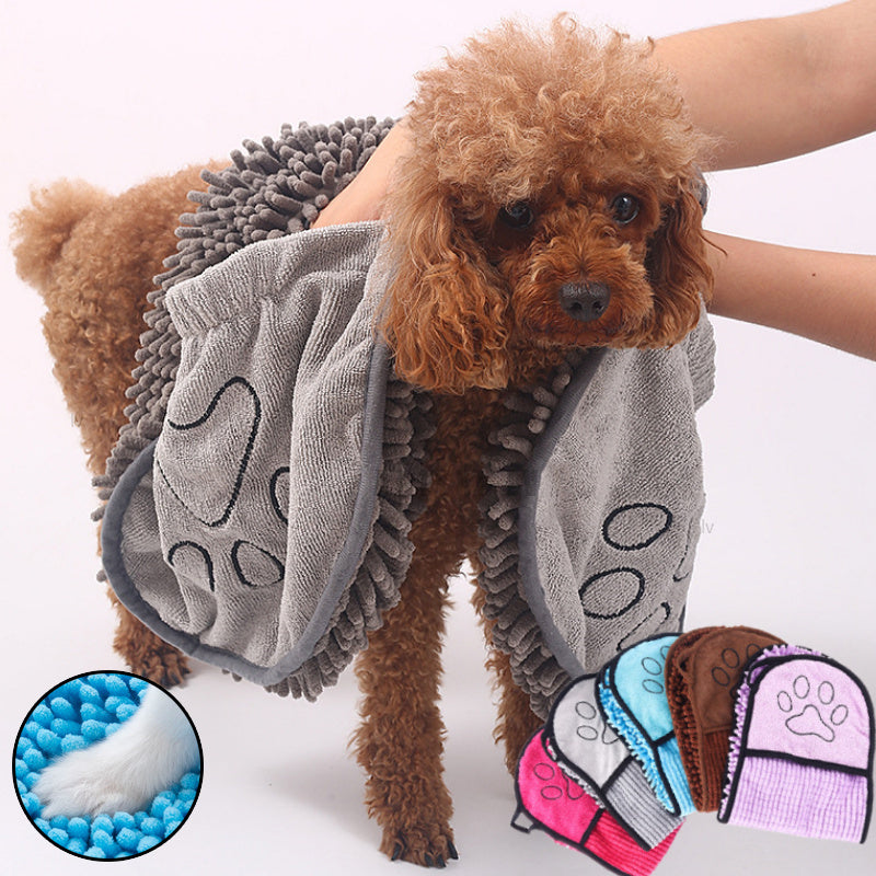 Quick-Dry Pet Towel – Perfect for Dogs & Cats