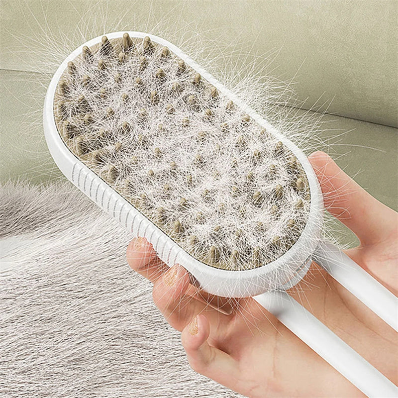 Electric Pet Brush – Steam Clean & Groom Easily